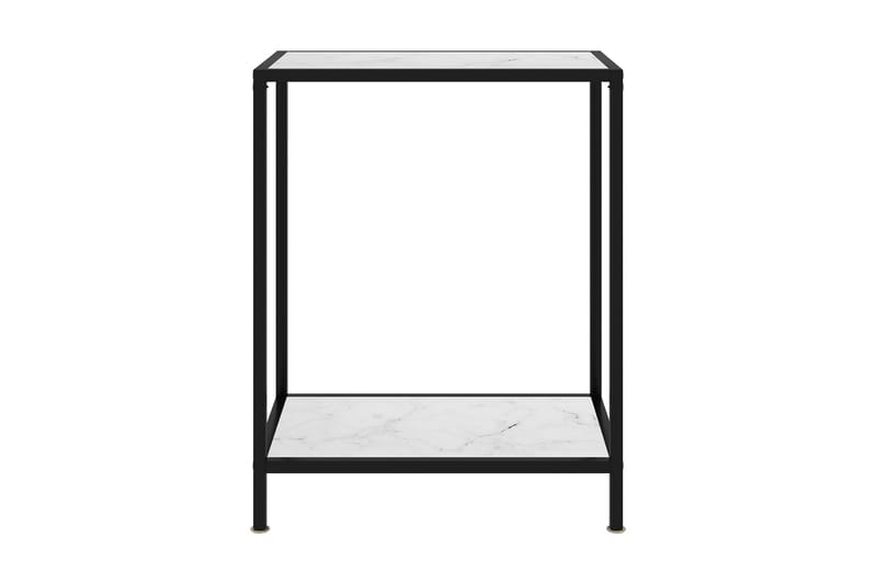 Konsolipöytä valkoinen 60x35x75 cm karkaistu lasi - Valkoinen - Huonekalut - Pöytä & ruokailuryhmä - Apupöytä & sivupöytä - Konsolipöytä