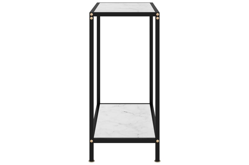 Konsolipöytä valkoinen 60x35x75 cm karkaistu lasi - Valkoinen - Huonekalut - Pöytä & ruokailuryhmä - Apupöytä & sivupöytä - Konsolipöytä