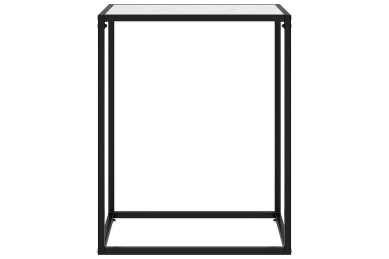 Konsolipöytä valkoinen 60x35x75 cm karkaistu lasi - Huonekalut - Pöytä & ruokailuryhmä - Apupöytä & sivupöytä - Konsolipöytä