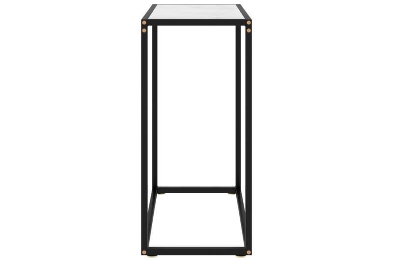 Konsolipöytä valkoinen 60x35x75 cm karkaistu lasi - Huonekalut - Pöytä & ruokailuryhmä - Apupöytä & sivupöytä - Konsolipöytä