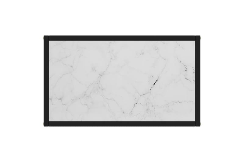 Konsolipöytä valkoinen 60x35x75 cm karkaistu lasi - Huonekalut - Pöytä & ruokailuryhmä - Apupöytä & sivupöytä - Konsolipöytä