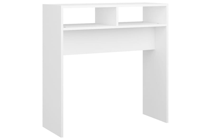 Konsolipöytä valkoinen 78x30x80 cm lastulevy - Huonekalut - Pöytä & ruokailuryhmä - Apupöytä & sivupöytä - Konsolipöytä