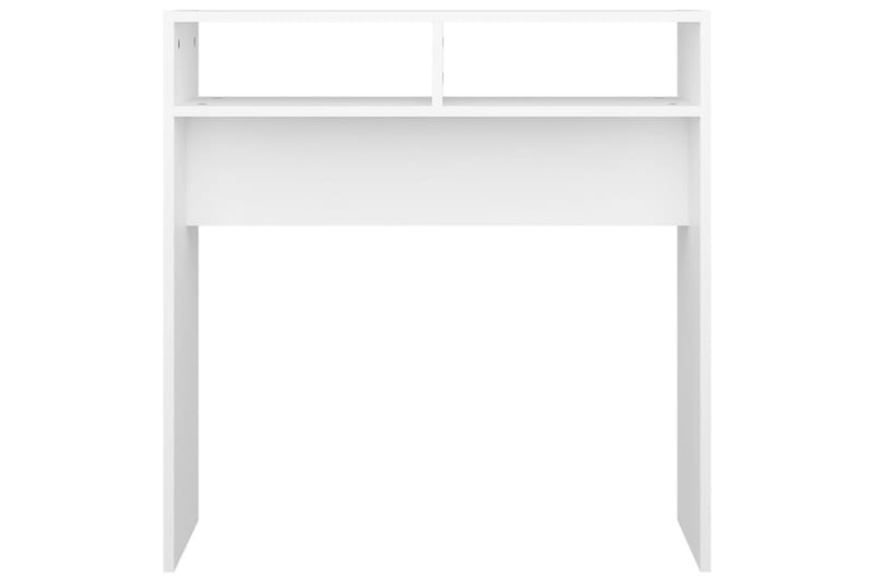 Konsolipöytä valkoinen 78x30x80 cm lastulevy - Huonekalut - Pöytä & ruokailuryhmä - Apupöytä & sivupöytä - Konsolipöytä