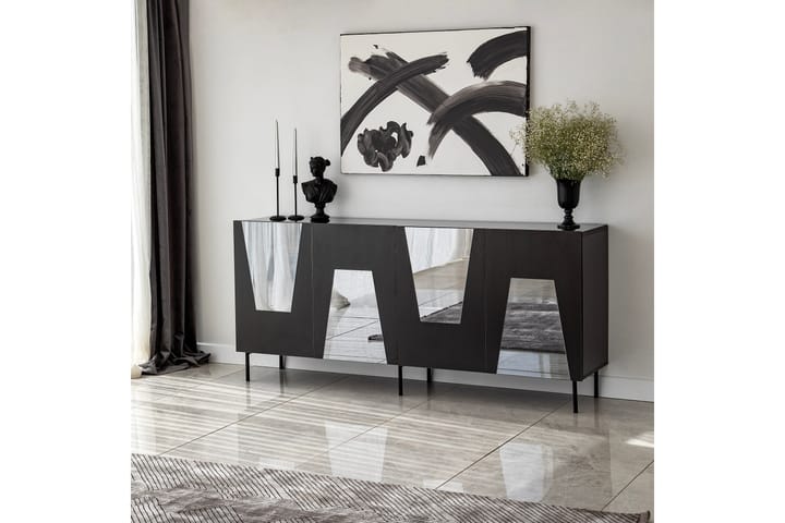 Konsolipöytä Vigonza 180 cm - Musta - Konsolipöytä - Eteispöytä
