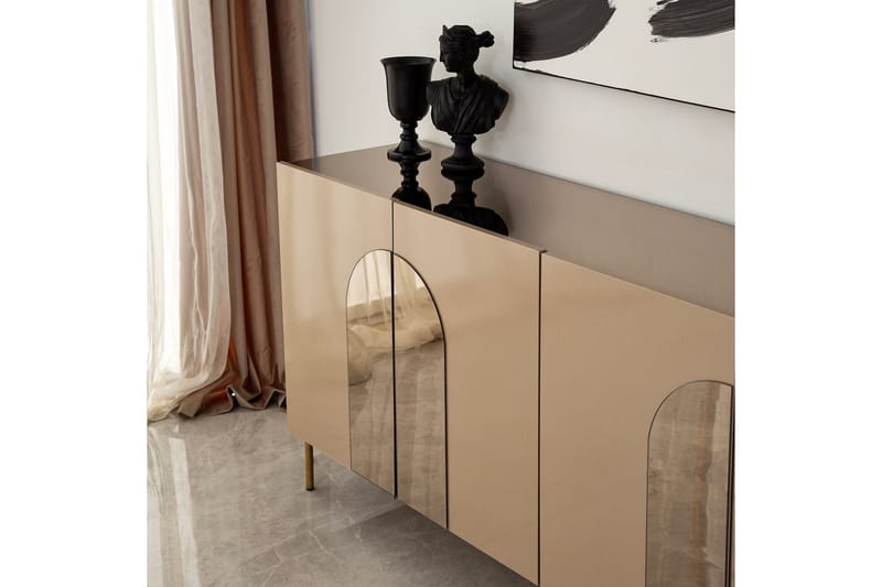 Konsolipöytä Puento 180 cm - Pronssi/Kulta - Huonekalut - TV- & Mediakalusteet - TV-kaappi