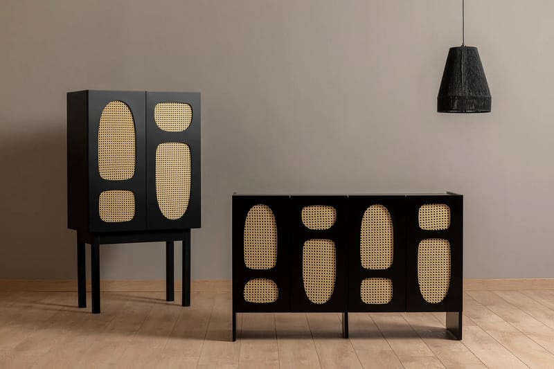 Konsolipöytä Paro 75 cm - Musta - Säilytys - Kaappi - Baarikaappi