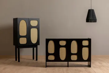 Konsolipöytä Paro 75 cm - Musta - Säilytys - Kaappi - Baarikaappi