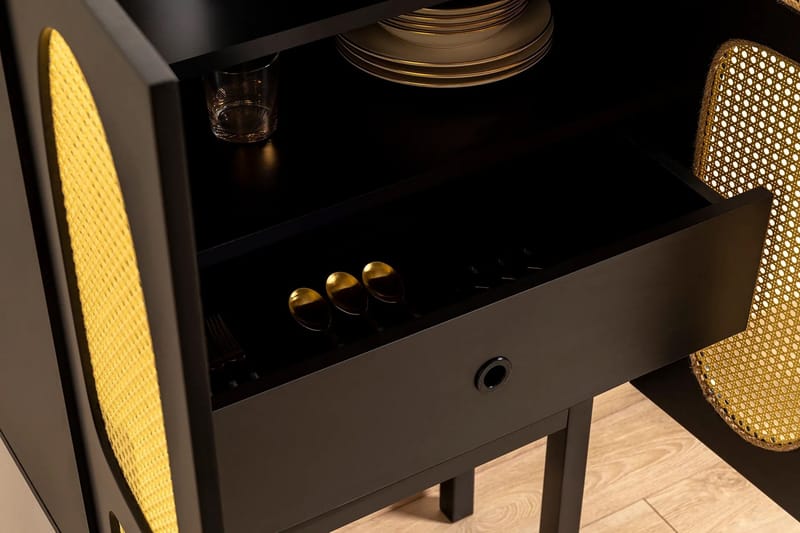 Konsolipöytä Paro 75 cm - Musta - Säilytys - Kaappi - Baarikaappi