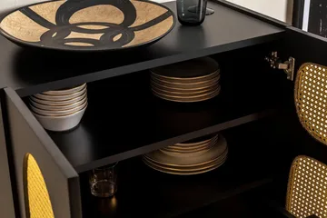 Konsolipöytä Paro 75 cm - Musta - Säilytys - Kaappi - Baarikaappi