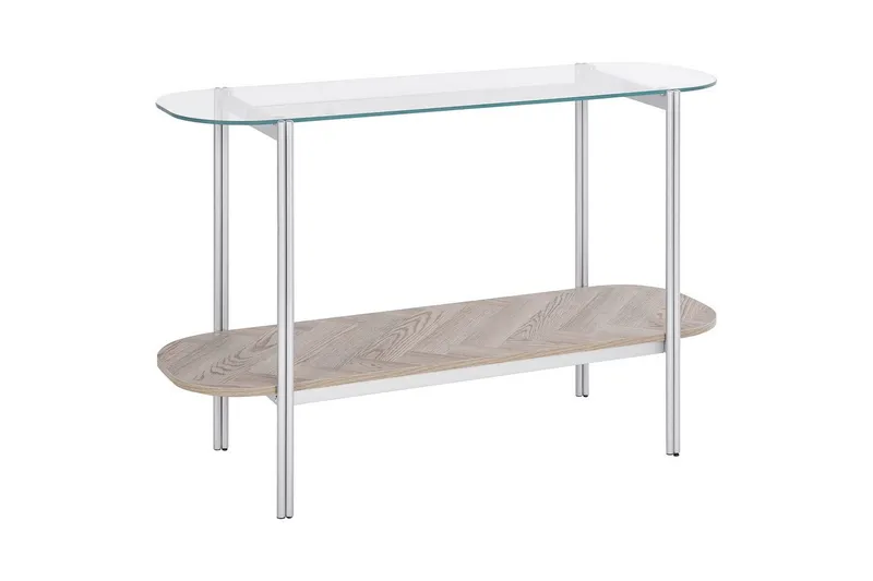 Konsolipöytä Lovell Hopea, vaalea puu - Hopea, vaalea puu - Huonekalut - Pöytä & ruokailuryhmä - Apupöytä & sivupöytä - Konsolipöytä