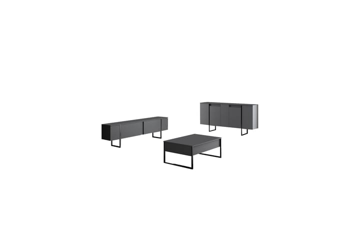 Konsolipöytä Luxe 160 cm - Harmaa/Musta - Konsolipöytä - Eteispöytä