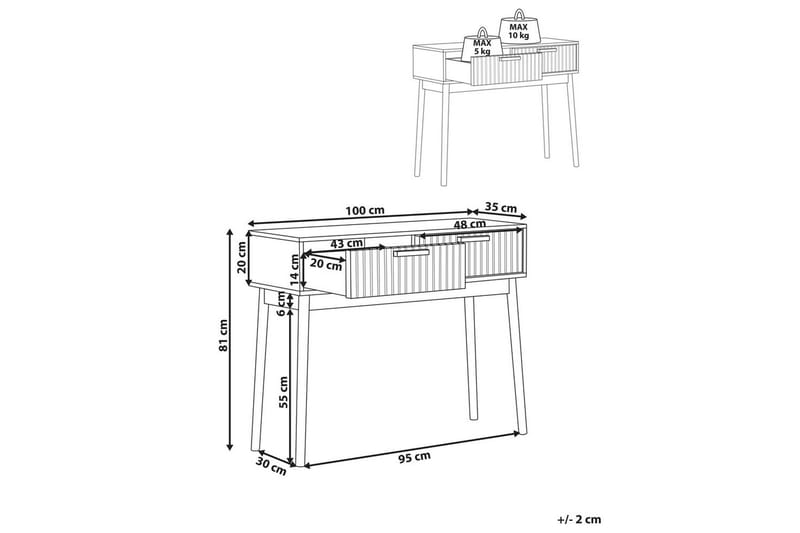 Konsolipöytä Lynwood - Huonekalut - Pöytä & ruokailuryhmä - Apupöytä & sivupöytä - Eteispöytä