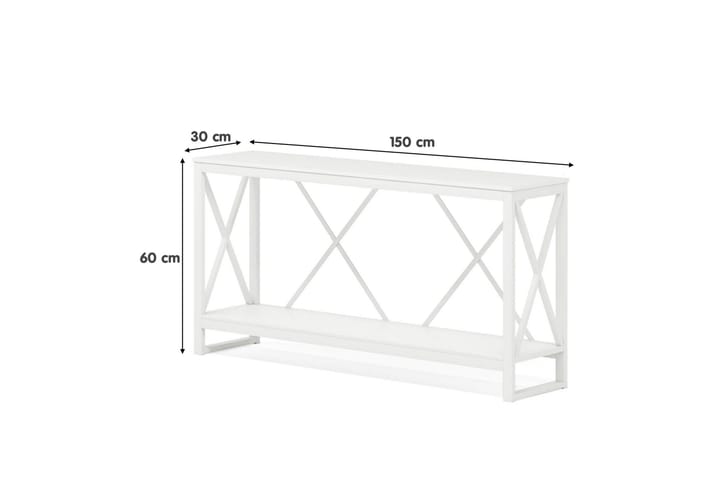 Konsolipöytä Mulina 150 cm - Valkoinen - Konsolipöytä - Eteispöytä