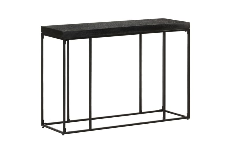 Konsolipöytä musta 110x35x76 cm täysi akaasia- ja mangopuu - Musta - Huonekalut - Pöytä & ruokailuryhmä - Apupöytä & sivupöytä - Konsolipöytä