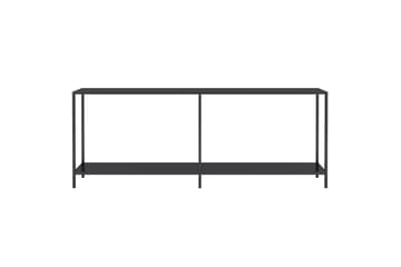Konsolipöytä musta 200x35x75,5 cm karkaistu lasi - Musta - Huonekalut - Pöytä & ruokailuryhmä - Apupöytä & sivupöytä - Konsolipöytä