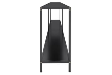 Konsolipöytä musta 200x35x75,5 cm karkaistu lasi - Musta - Huonekalut - Pöytä & ruokailuryhmä - Apupöytä & sivupöytä - Konsolipöytä