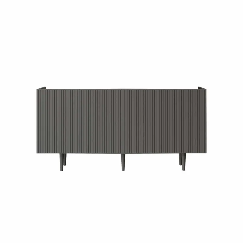 konsolipöytä Nordure Capella (160 x 60 x 40 cm) Harmaa, Harmaa