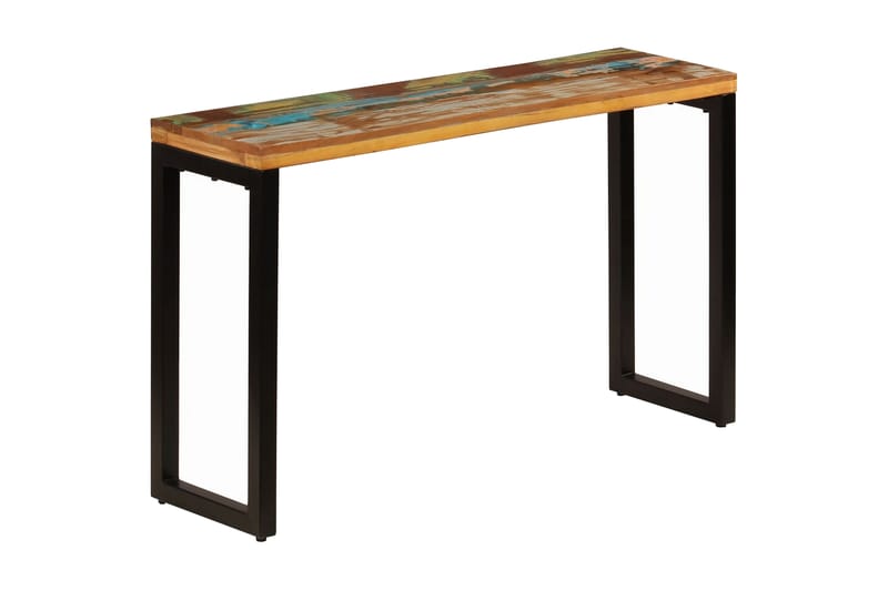 Sivupöytä 120x35x76 cm kierrätetty puu ja teräs - Ruskea - Huonekalut - Pöytä & ruokailuryhmä - Apupöytä & sivupöytä - Konsolipöytä