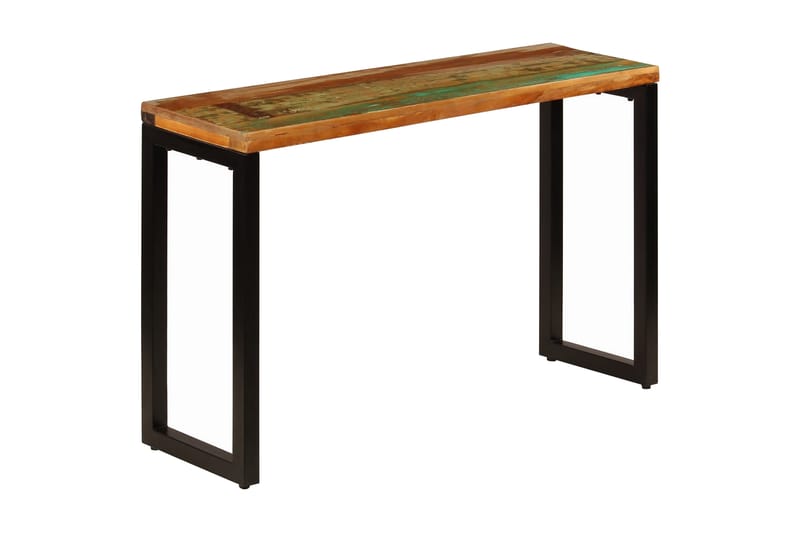 Sivupöytä 120x35x76 cm kierrätetty puu ja teräs - Ruskea - Huonekalut - Pöytä & ruokailuryhmä - Apupöytä & sivupöytä - Konsolipöytä