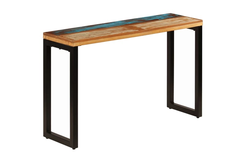 Sivupöytä 120x35x76 cm kierrätetty puu ja teräs - Ruskea - Huonekalut - Pöytä & ruokailuryhmä - Apupöytä & sivupöytä - Konsolipöytä