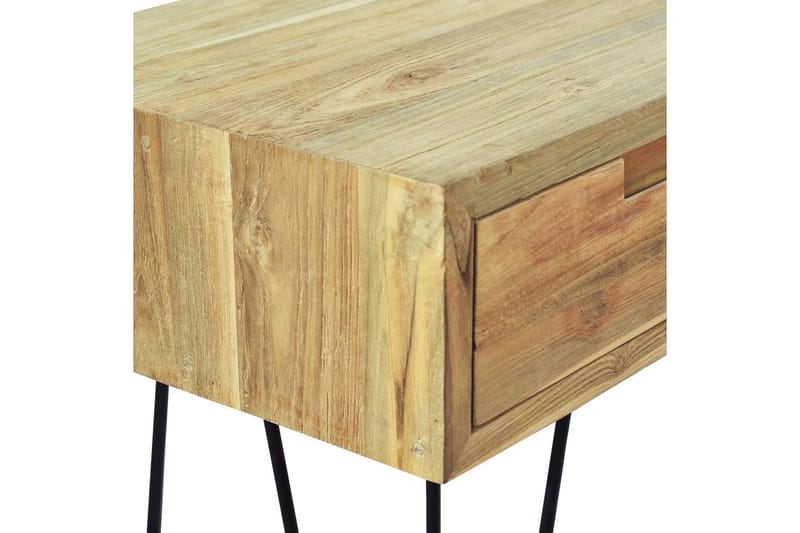 Sivupöytä 120x35x76 cm Kiinteä tiikki - Ruskea - Huonekalut - Pöytä & ruokailuryhmä - Apupöytä & sivupöytä - Konsolipöytä