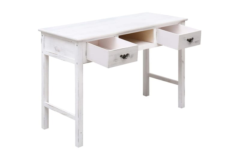 Sivupöytä antiikinvalkoinen 110x45x76 cm puu - Huonekalut - Pöytä & ruokailuryhmä - Apupöytä & sivupöytä - Konsolipöytä