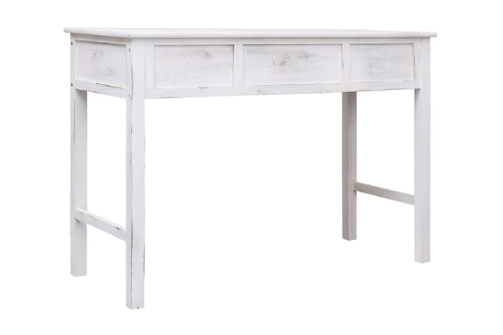 Sivupöytä antiikinvalkoinen 110x45x76 cm puu - Konsolipöytä - Eteispöytä