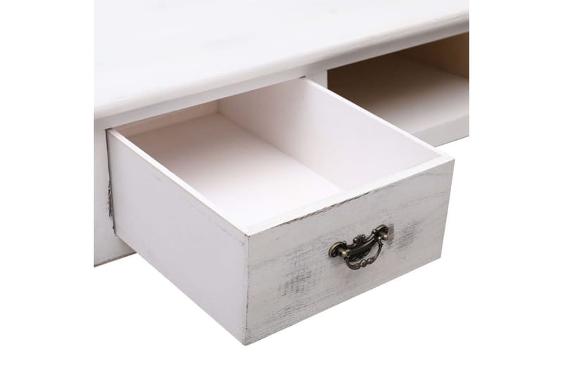 Sivupöytä antiikinvalkoinen 110x45x76 cm puu - Huonekalut - Pöytä & ruokailuryhmä - Apupöytä & sivupöytä - Konsolipöytä