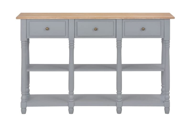 Sivupöytä harmaa 120x30x76 cm MDF - Harmaa - Huonekalut - Pöytä & ruokailuryhmä - Apupöytä & sivupöytä - Konsolipöytä