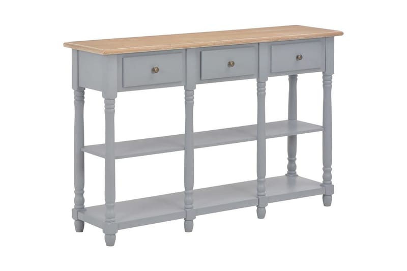 Sivupöytä harmaa 120x30x76 cm MDF - Harmaa - Huonekalut - Pöytä & ruokailuryhmä - Apupöytä & sivupöytä - Konsolipöytä