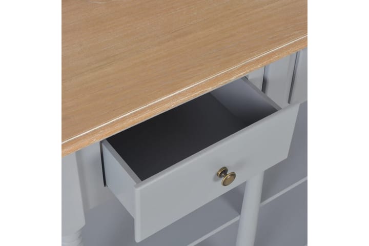 Sivupöytä harmaa 120x30x76 cm MDF - Harmaa - Konsolipöytä - Eteispöytä