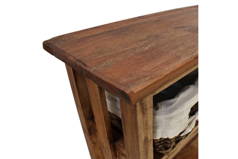 Sivupöytä kierrätetty puu 69x28x70 cm - Ruskea - Huonekalut - Pöytä & ruokailuryhmä - Apupöytä & sivupöytä - Konsolipöytä