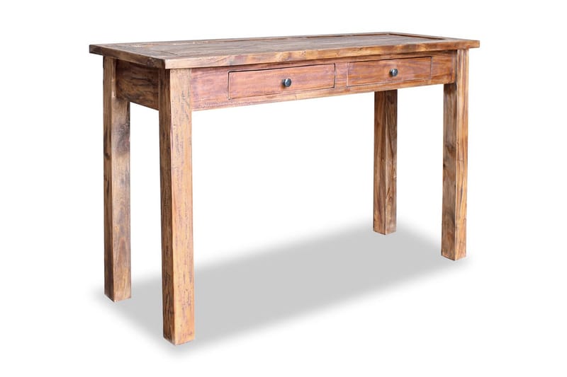 Sivupöytä Kiinteä kierrätetty puu 123x42x75 cm - Ruskea - Huonekalut - Pöytä & ruokailuryhmä - Apupöytä & sivupöytä - Konsolipöytä