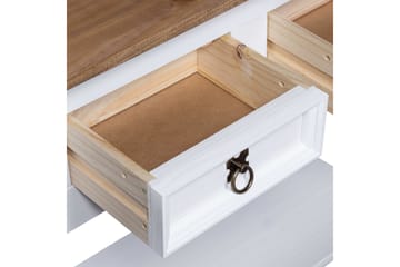 Sivupöytä Meksikon mänty Corona-sarja valkoinen 90x34,5x73cm - Valkoinen - Huonekalut - Pöytä & ruokailuryhmä - Apupöytä & sivupöytä - Konsolipöytä