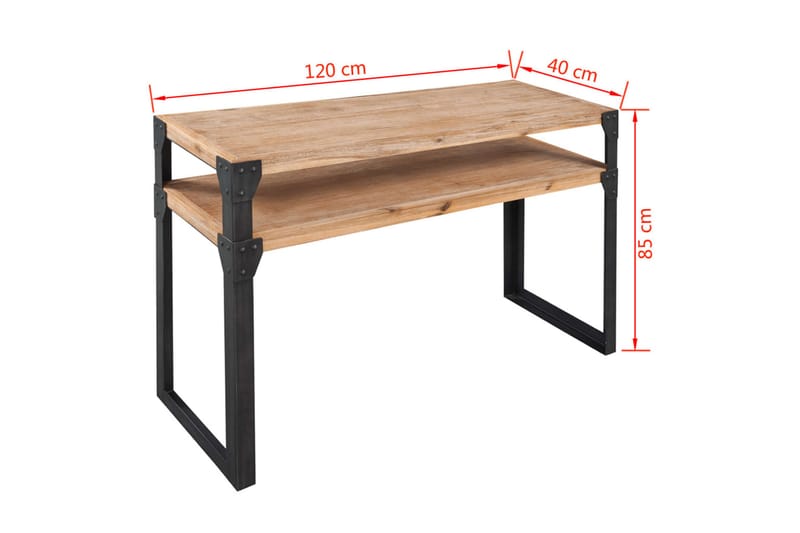 Sivupöytä Täysi akaasiapuu 120x40x85 cm - Ruskea - Huonekalut - Pöytä & ruokailuryhmä - Apupöytä & sivupöytä - Konsolipöytä