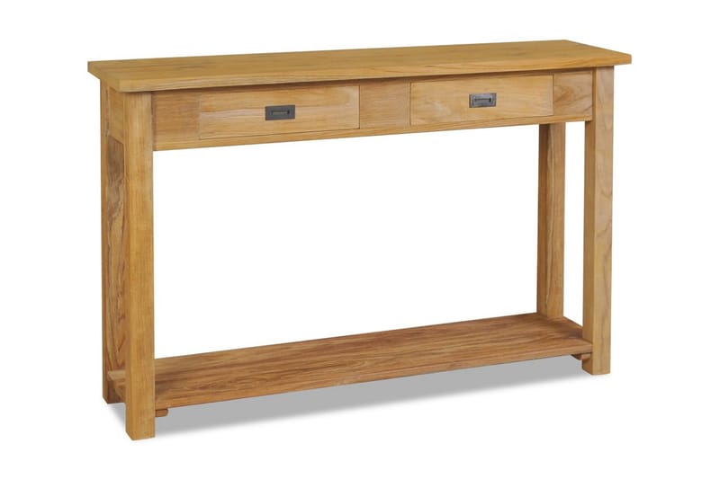 Sivupöytä Täysi tiikki 120x30x80 cm - Ruskea - Huonekalut - Pöytä & ruokailuryhmä - Apupöytä & sivupöytä - Konsolipöytä