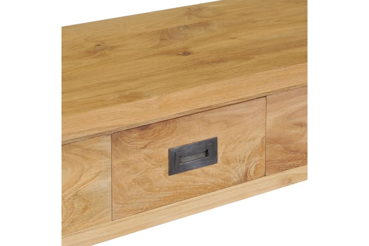 Sivupöytä Täysi tiikki 90x30x80 cm - Ruskea - Konsolipöytä - Eteispöytä