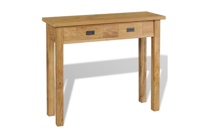 Sivupöytä Täysi tiikki 90x30x80 cm - Ruskea - Konsolipöytä - Eteispöytä