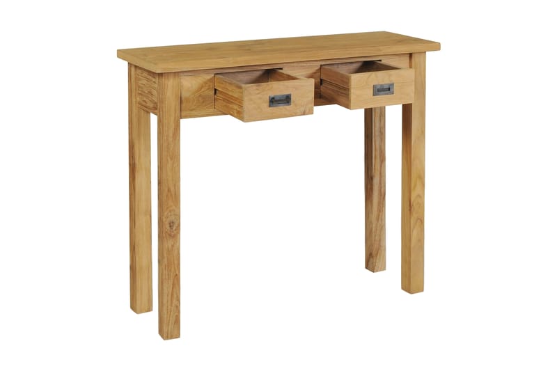 Sivupöytä Täysi tiikki 90x30x80 cm - Ruskea - Huonekalut - Pöytä & ruokailuryhmä - Apupöytä & sivupöytä - Konsolipöytä