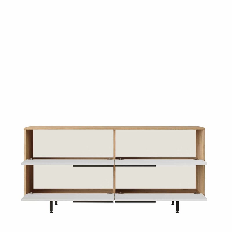 konsolipöytä Skye Decor Dara (160 x 74,3 x 44,5 cm) luonnonvalkoinen - Luonnonväri ja valkoinen - Huonekalut - Pöytä & ruokailuryhmä - Apupöytä & sivupöytä - Eteispöytä