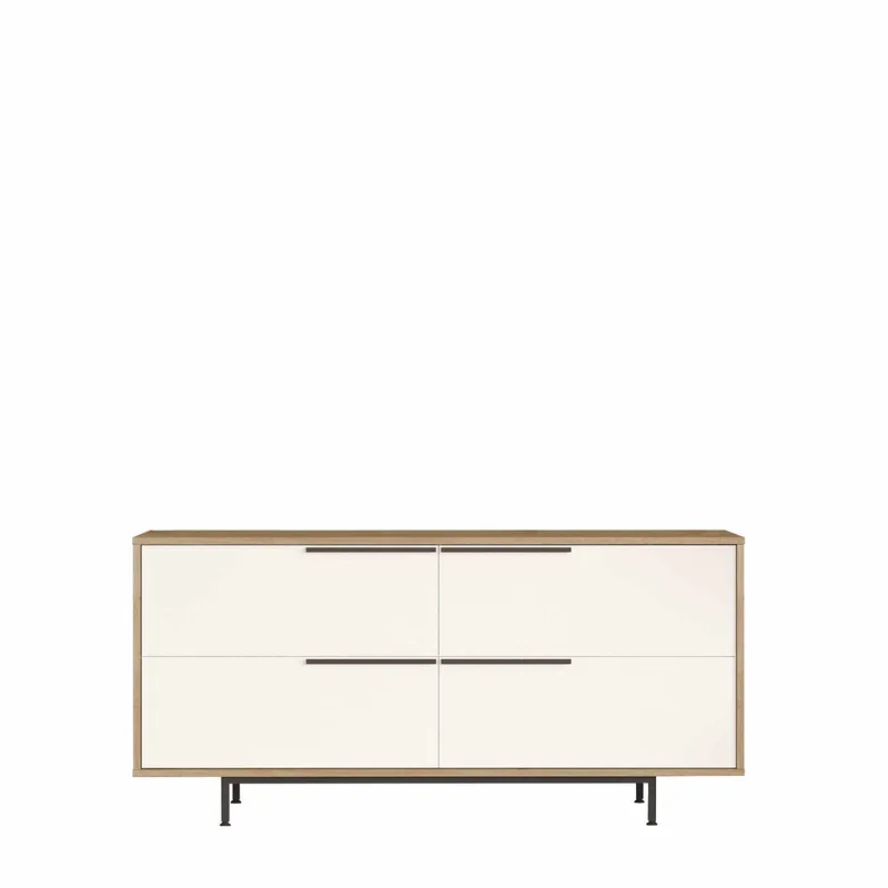 konsolipöytä Skye Decor Dara (160 x 74,3 x 44,5 cm) luonnonvalkoinen, Luonnonväri ja valkoinen