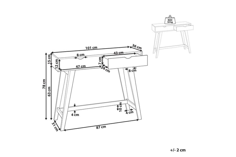 Konsolipöytä Sully - Huonekalut - Pöytä & ruokailuryhmä - Apupöytä & sivupöytä - Konsolipöytä