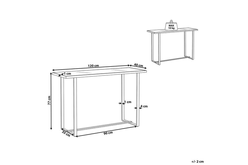 Konsolipöytä Plano - Huonekalut - Pöytä & ruokailuryhmä - Apupöytä & sivupöytä - Konsolipöytä
