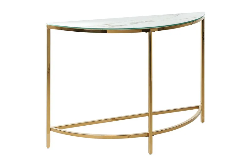 Konsollbord Vit, Guld