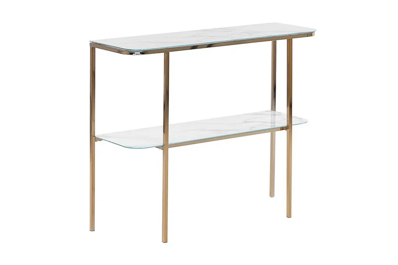 Konsollbord Vit, Guld
