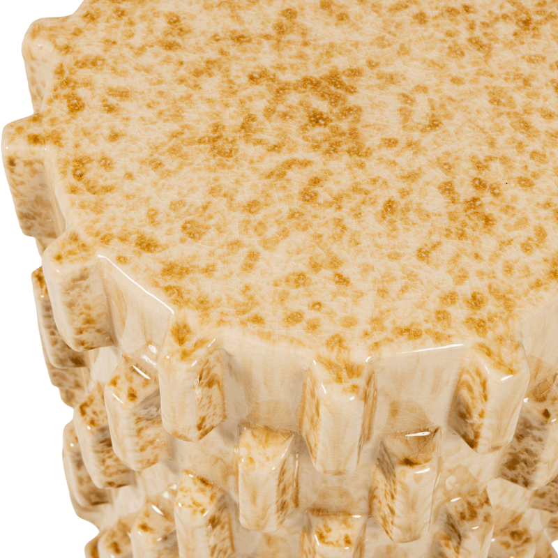 Koristeellinen sivupöytä Axu 35 cm ulkokäyttöön - Hiekka - Huonekalut - Pöytä & ruokailuryhmä - Apupöytä & sivupöytä - Lamppupöytä