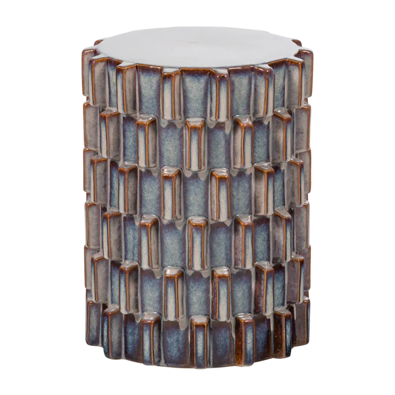 Koristeellinen sivupöytä Axu 35 cm ulkokäyttöön, Sinertävänharmaa