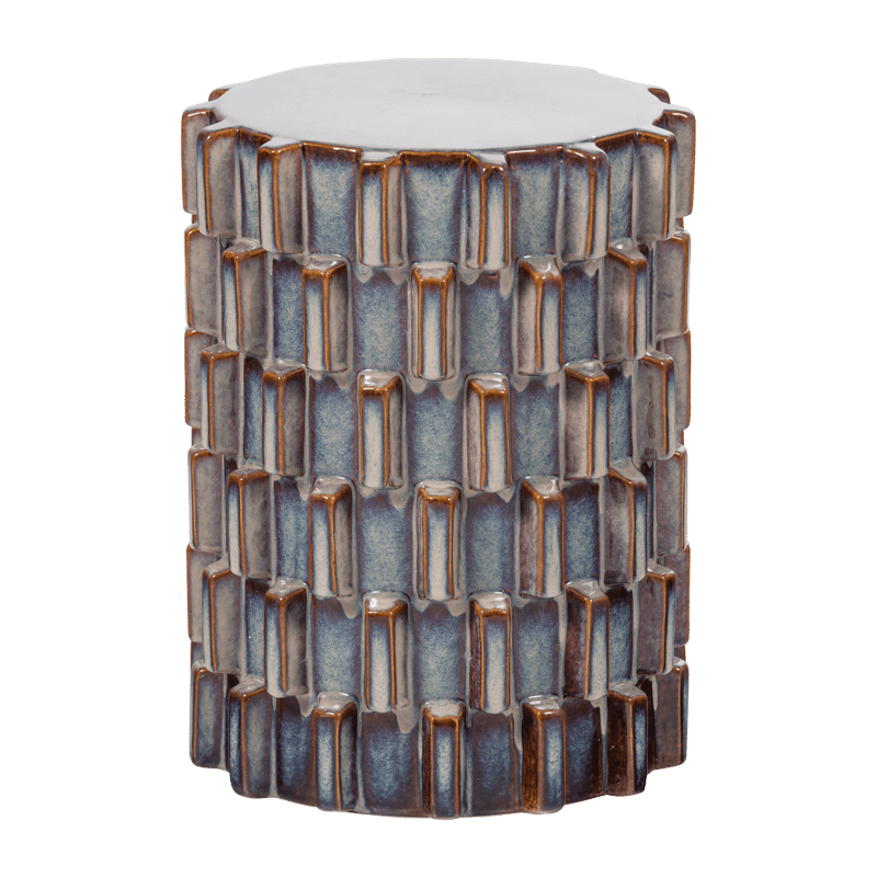 Koristeellinen sivupöytä Axu 35 cm ulkokäyttöön, Sinertävänharmaa