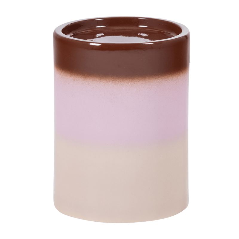 Koristeellinen sivupöytä Ollo, Roosa/Ruskea värigradientti