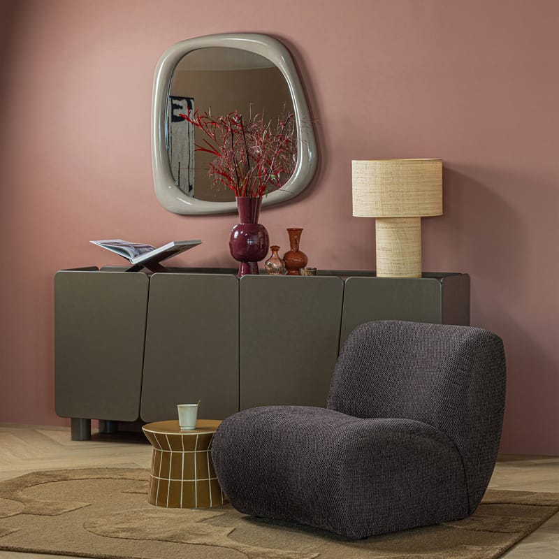 Koristeellinen sivupöytä Plu 38 cm pyöreä - Hunajankeltainen - Huonekalut - Pöytä & ruokailuryhmä - Apupöytä & sivupöytä - Lamppupöytä